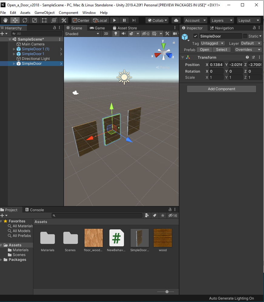 creation d'un prefab